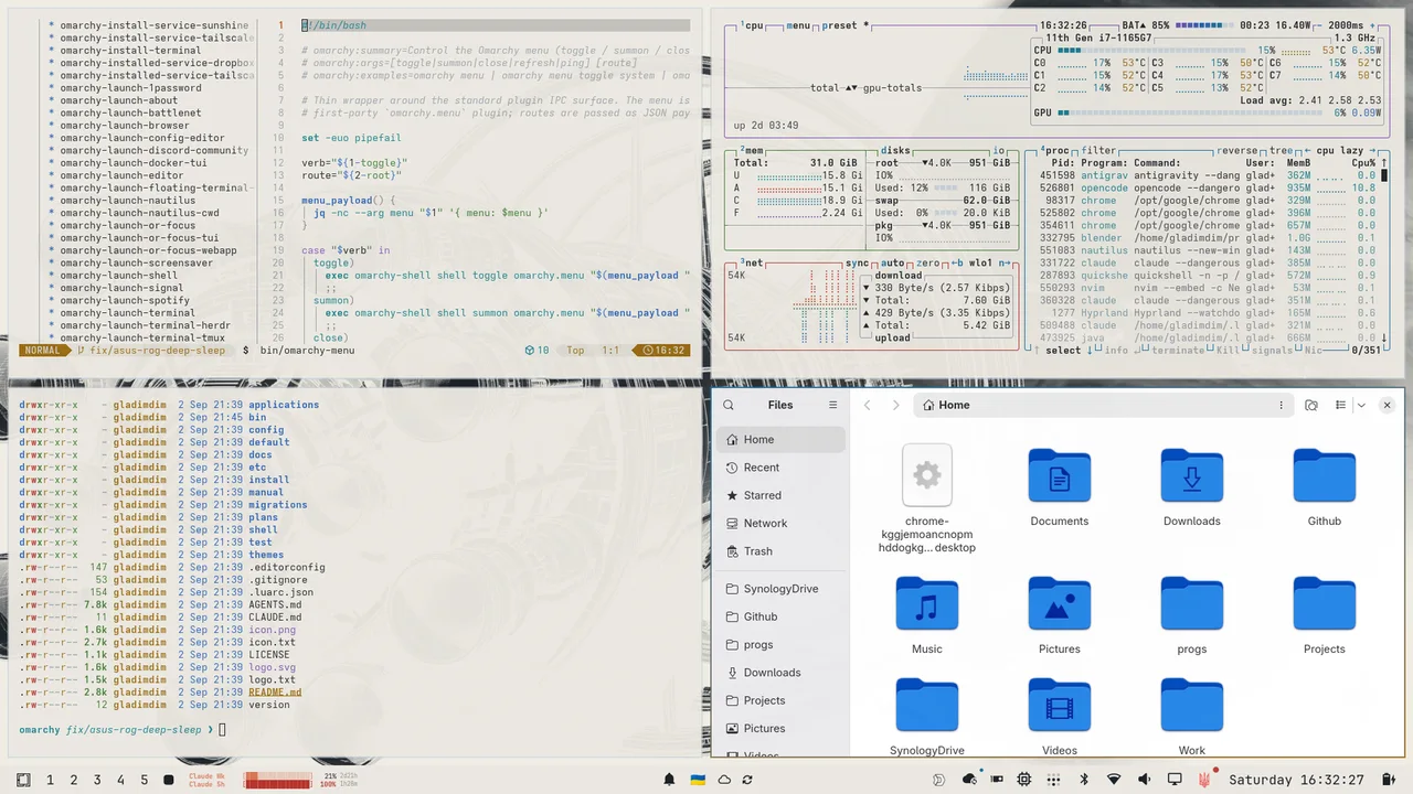 Loca Deserta Light: the same apps on hull-white paper with plasma-blue accents